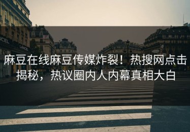 麻豆在线麻豆传媒炸裂！热搜网点击揭秘，热议圈内人内幕真相大白