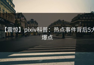 【震惊】pixiv科普：热点事件背后5大爆点