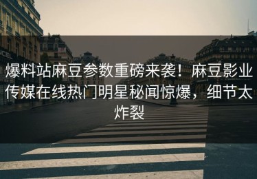爆料站麻豆参数重磅来袭！麻豆影业传媒在线热门明星秘闻惊爆，细节太炸裂