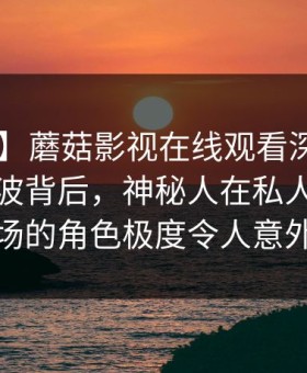 【爆料】蘑菇影视在线观看深度揭秘：八卦风波背后，神秘人在私人派对现场的角色极度令人意外